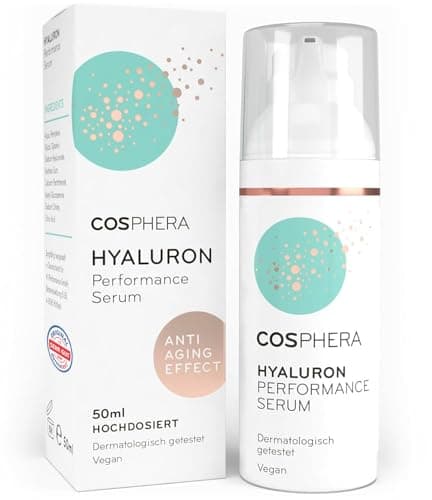 Cosphera Hyaluron Serum hochdosiert Vegan I Hyaluronsäure Konzentrat Microneedling